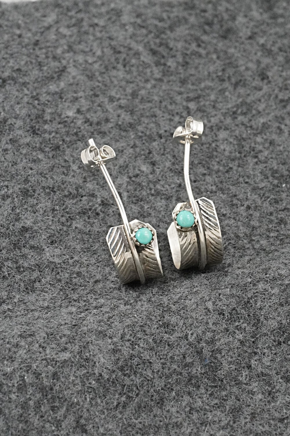 Turquoise & Sterling Silver Earrings - Aaron Davis
