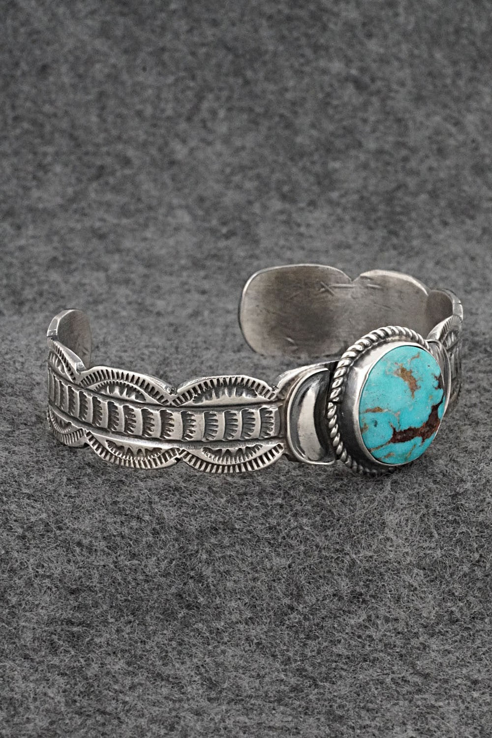 Turquoise & Sterling Silver Bracelet - Tillie Jon