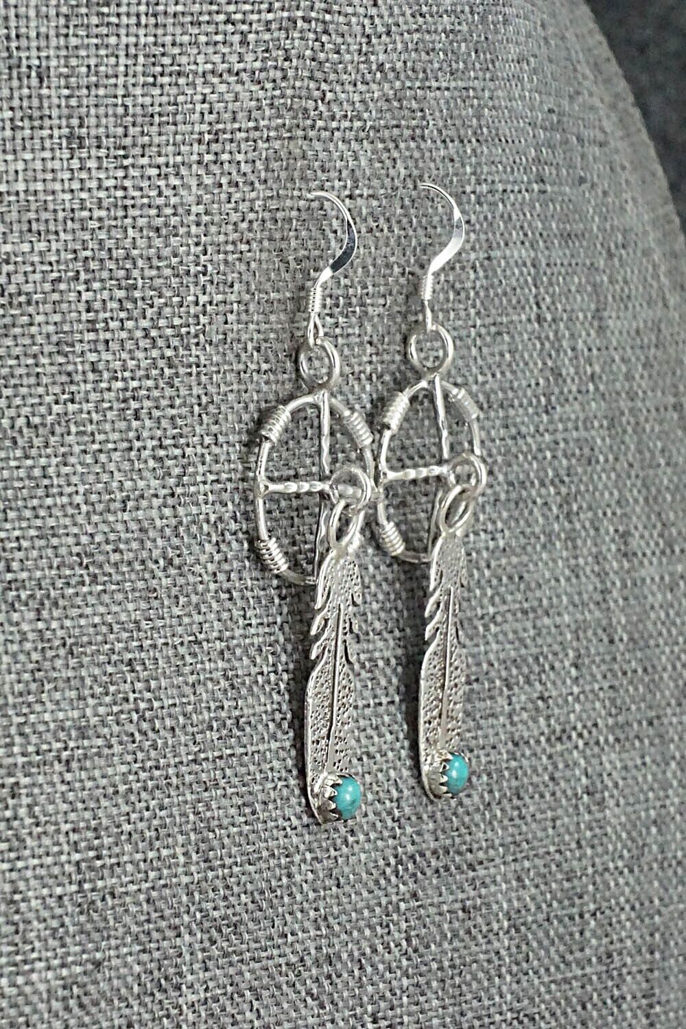 Turquoise & Sterling Silver Earrings - Sharon McCarthy