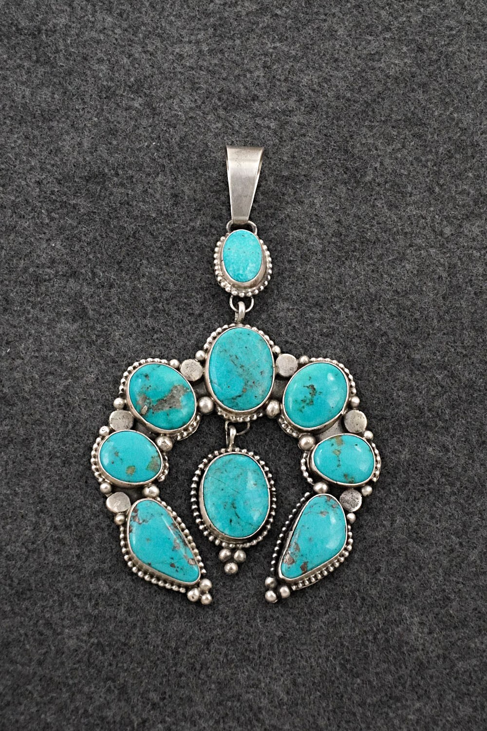 Turquoise & Sterling Silver Pendant - Travis J.