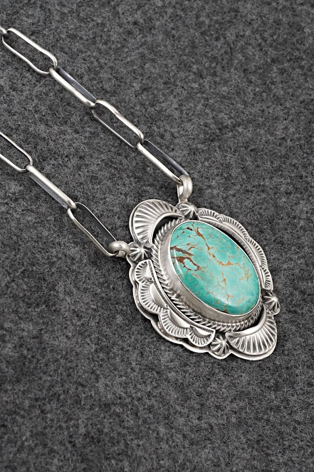 Turquoise & Sterling Silver Necklace - Randy Boyd
