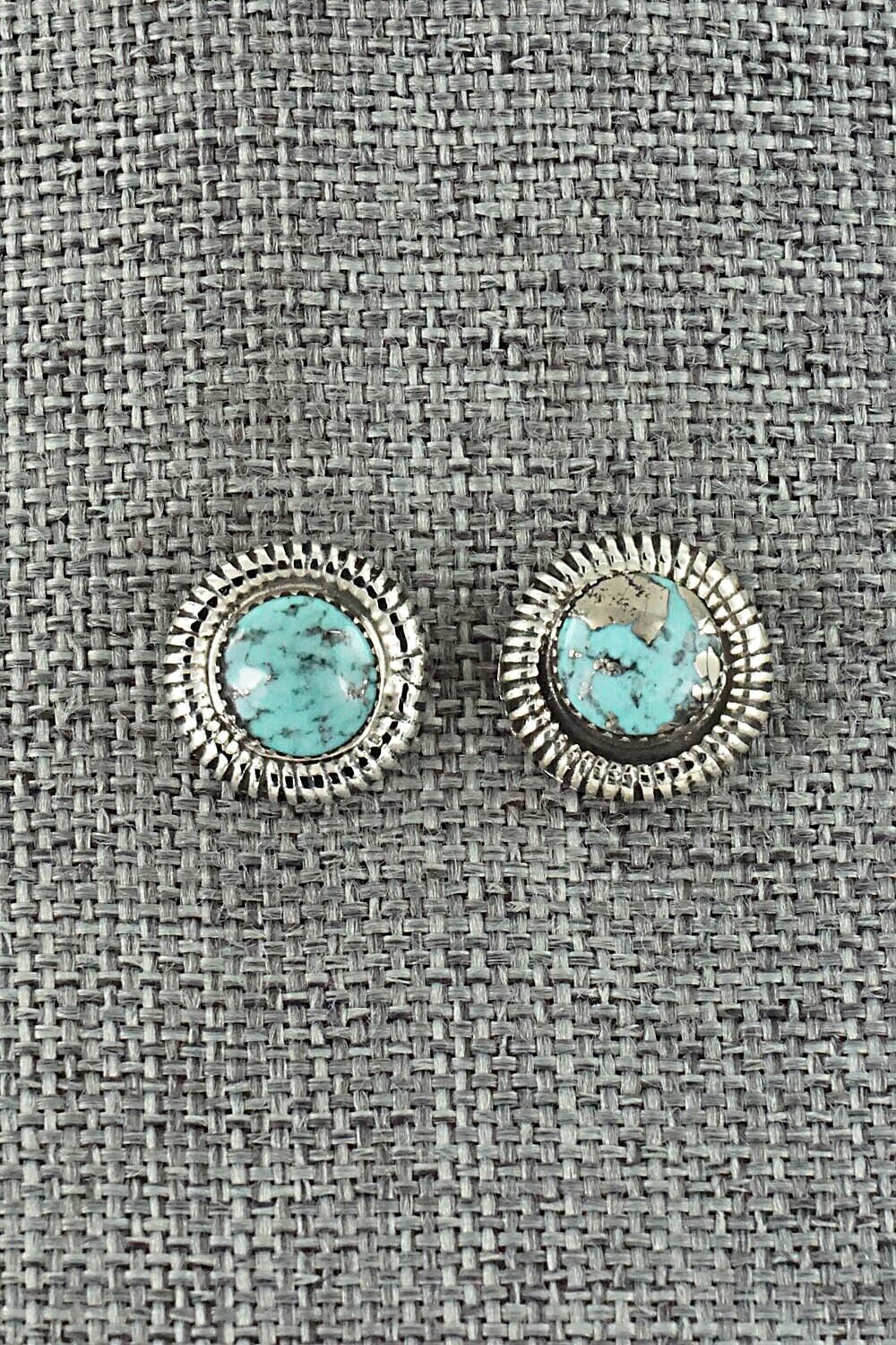 Turquoise & Sterling Silver Earrings - Sharon Clark