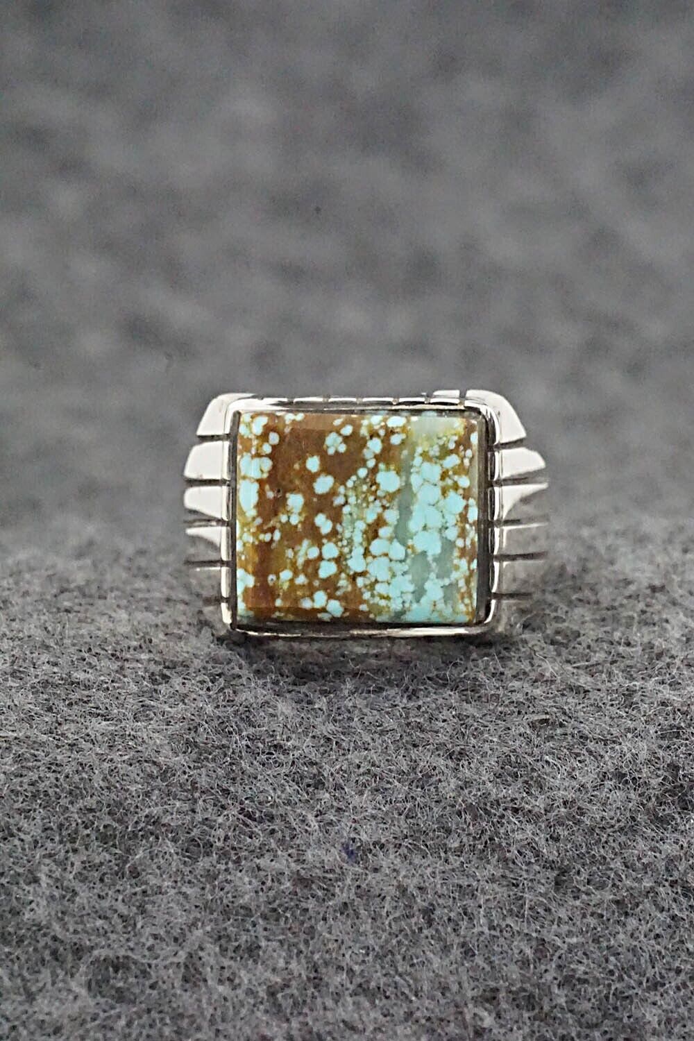 Turquoise & Sterling Silver Ring - Trevor Jack - Size 9