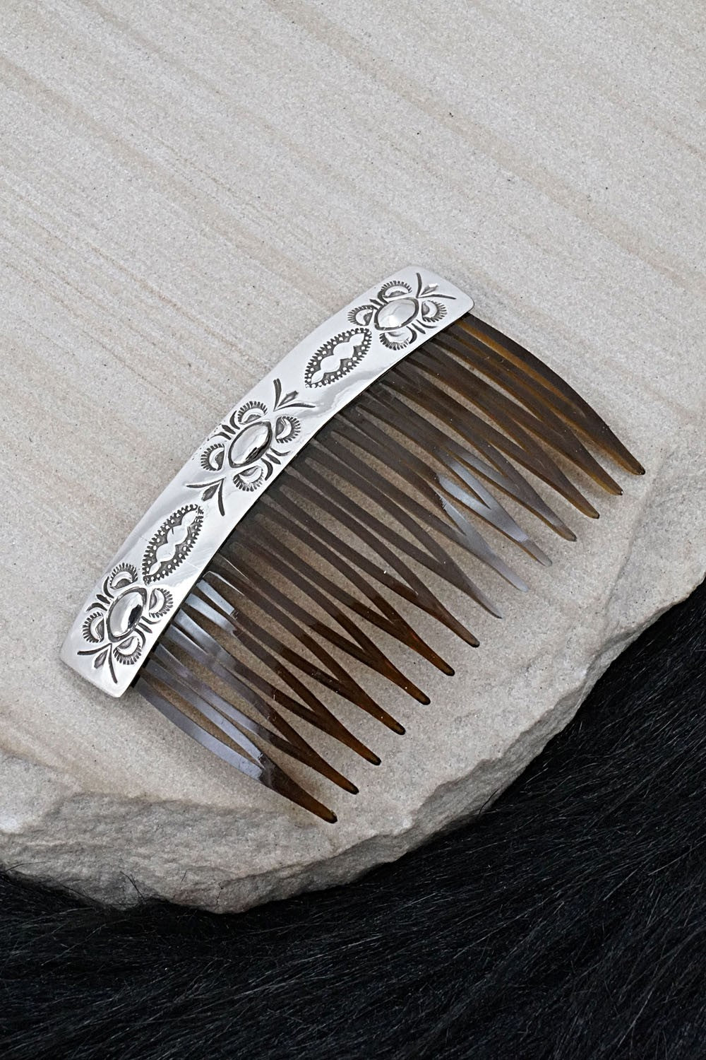 Sterling Silver Hair Combs - Bertha Begay