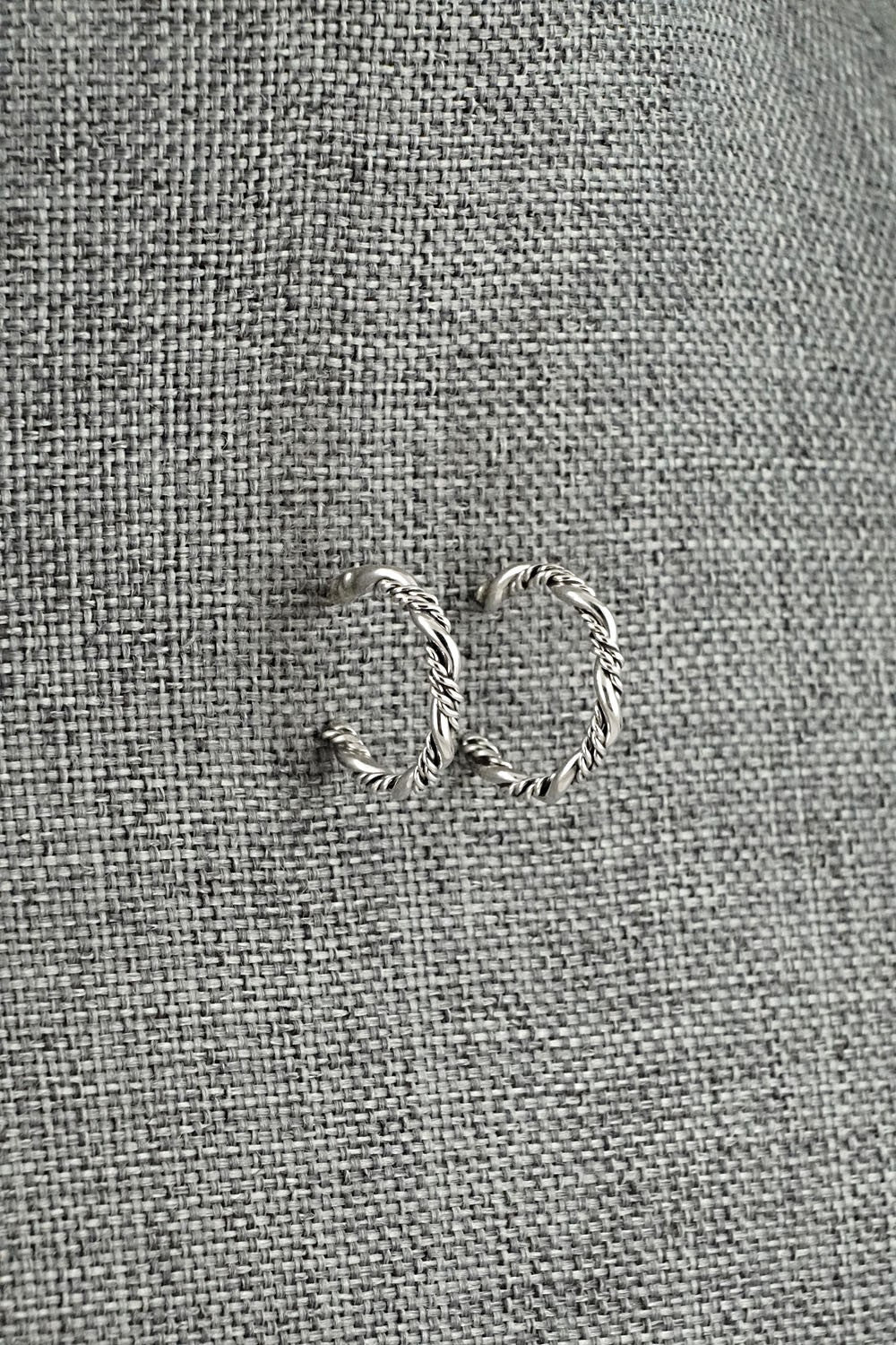 Sterling Silver Hoop Earrings - Elaine Tahe