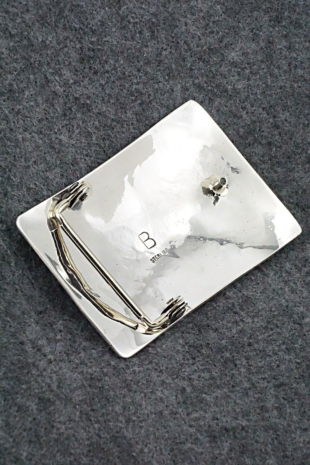 Sterling Silver Belt Buckle - Elaine Becenti