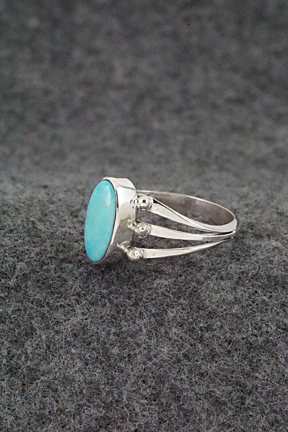 Turquoise & Sterling Silver Ring - Paige Gordon - Size 8