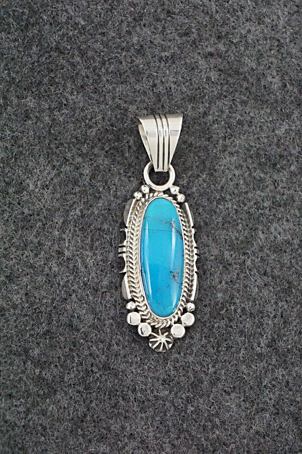 Turquoise & Sterling Silver Pendant - Daniel Benally