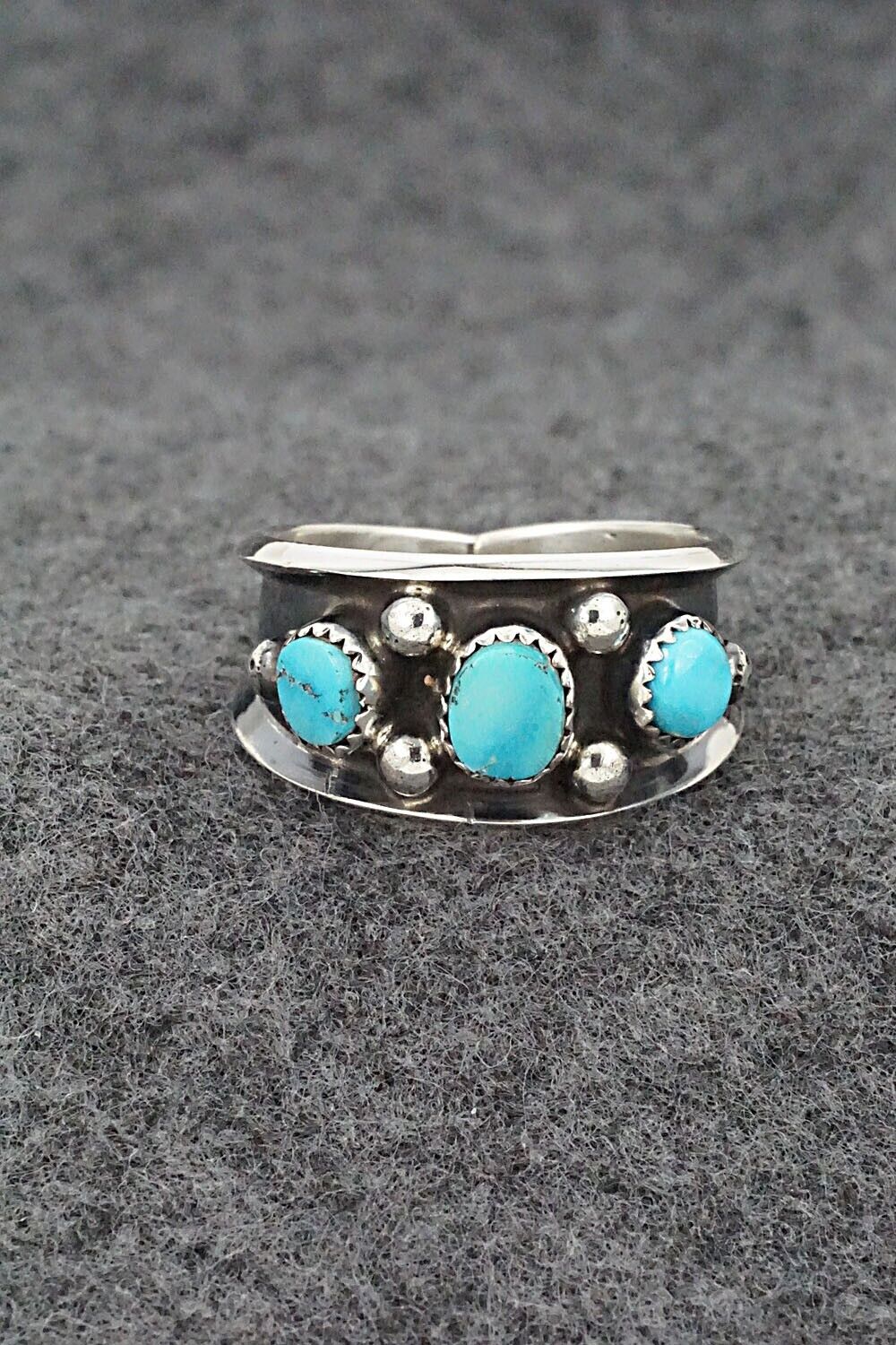 Turquoise & Sterling Silver Ring - Paul Largo - Size 10