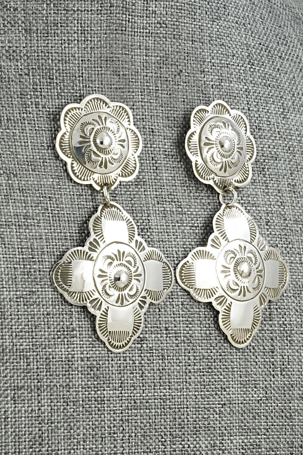 Sterling Silver Earrings - Bertha Begay
