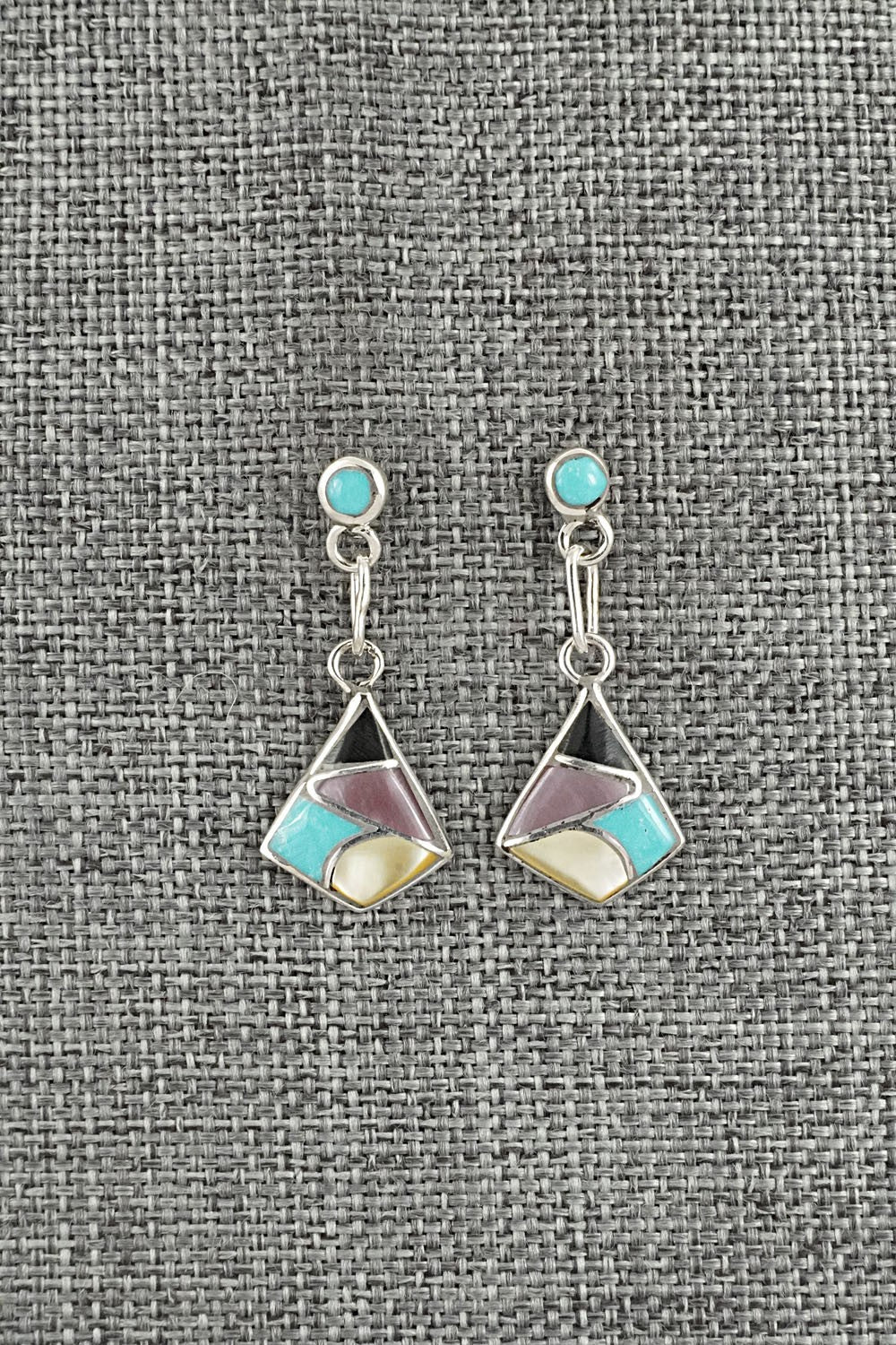 Multi-Stone & Sterling Silver Earrings - Orena Leekya
