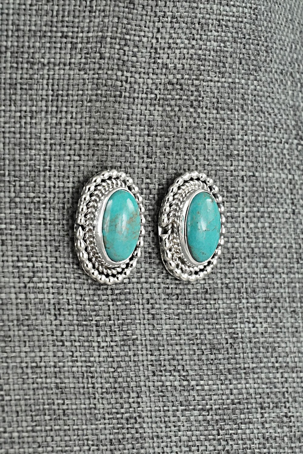 Turquoise & Sterling Silver Earrings - Rita Largo