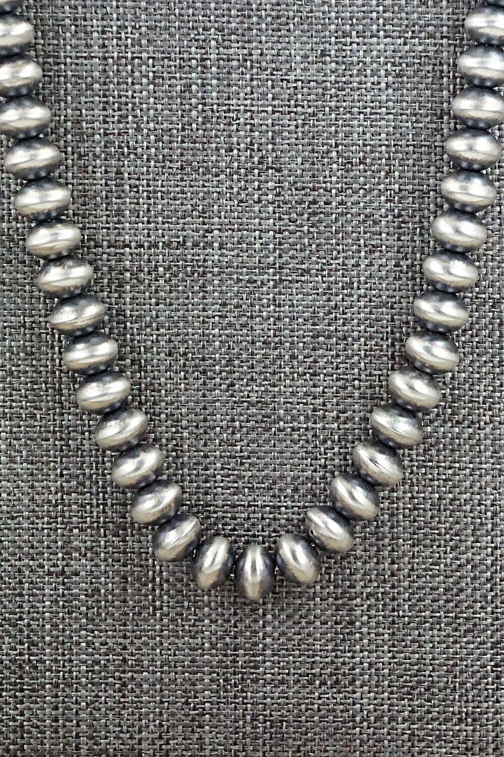 Sterling Silver Navajo Pearl Necklace - Bryannen Halwood