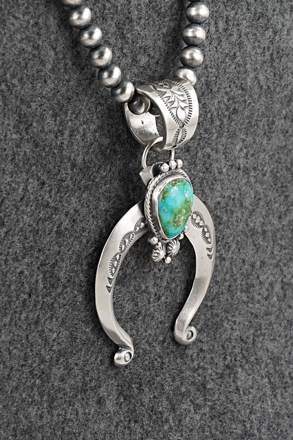 Turquoise & Sterling Silver Necklace - Samuel Yellowhair