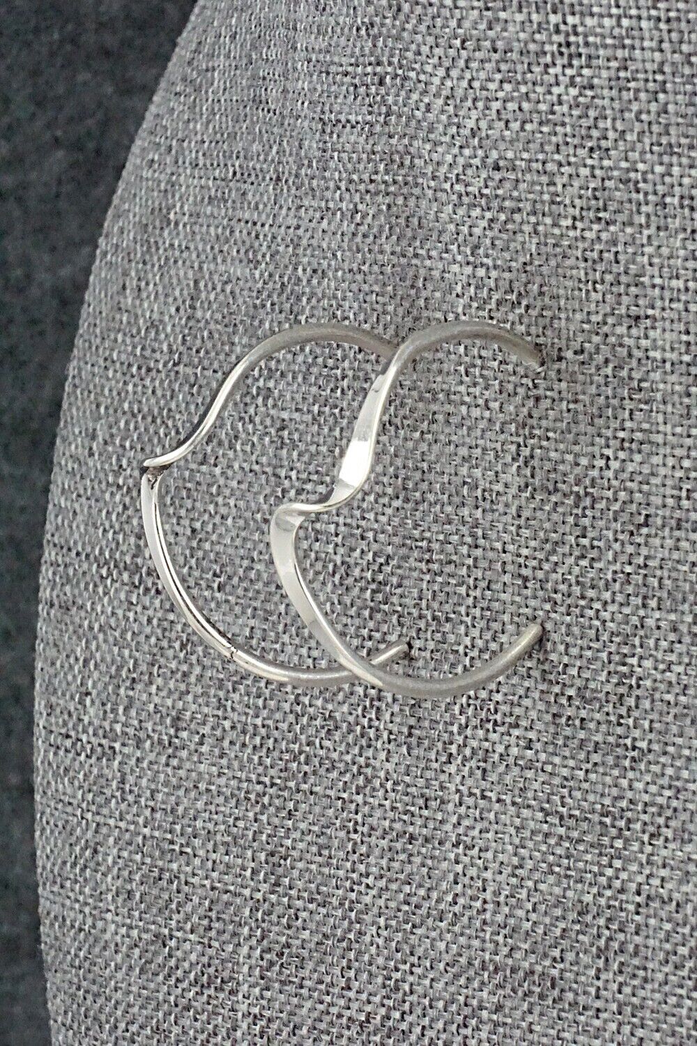 Sterling Silver Hoop Earrings - Elaine Tahe