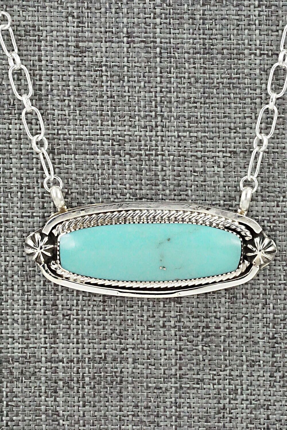 Turquoise & Sterling Silver Necklace - Sadie Jim