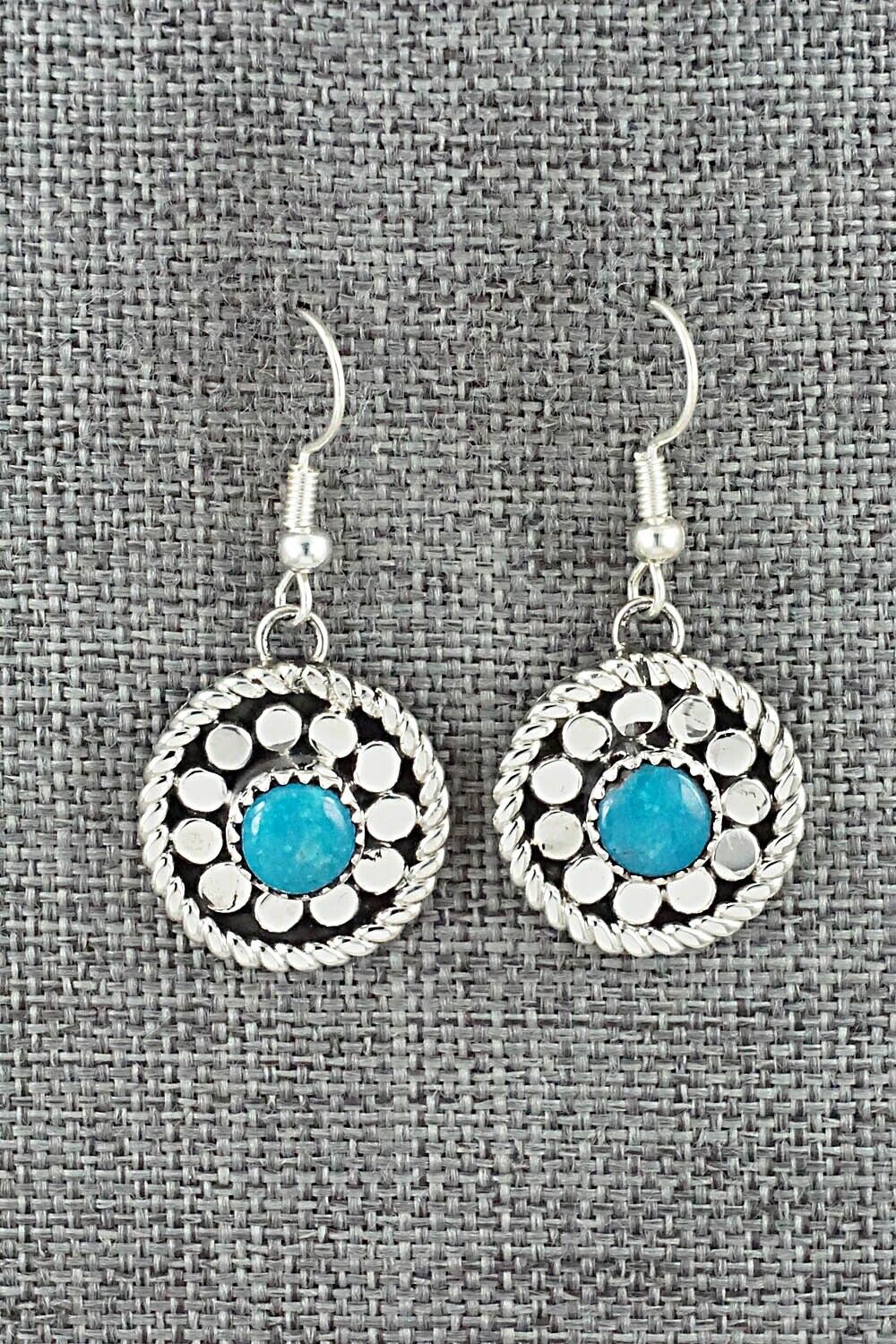 Turquoise & Sterling Silver Earrings - Sandra Parkett