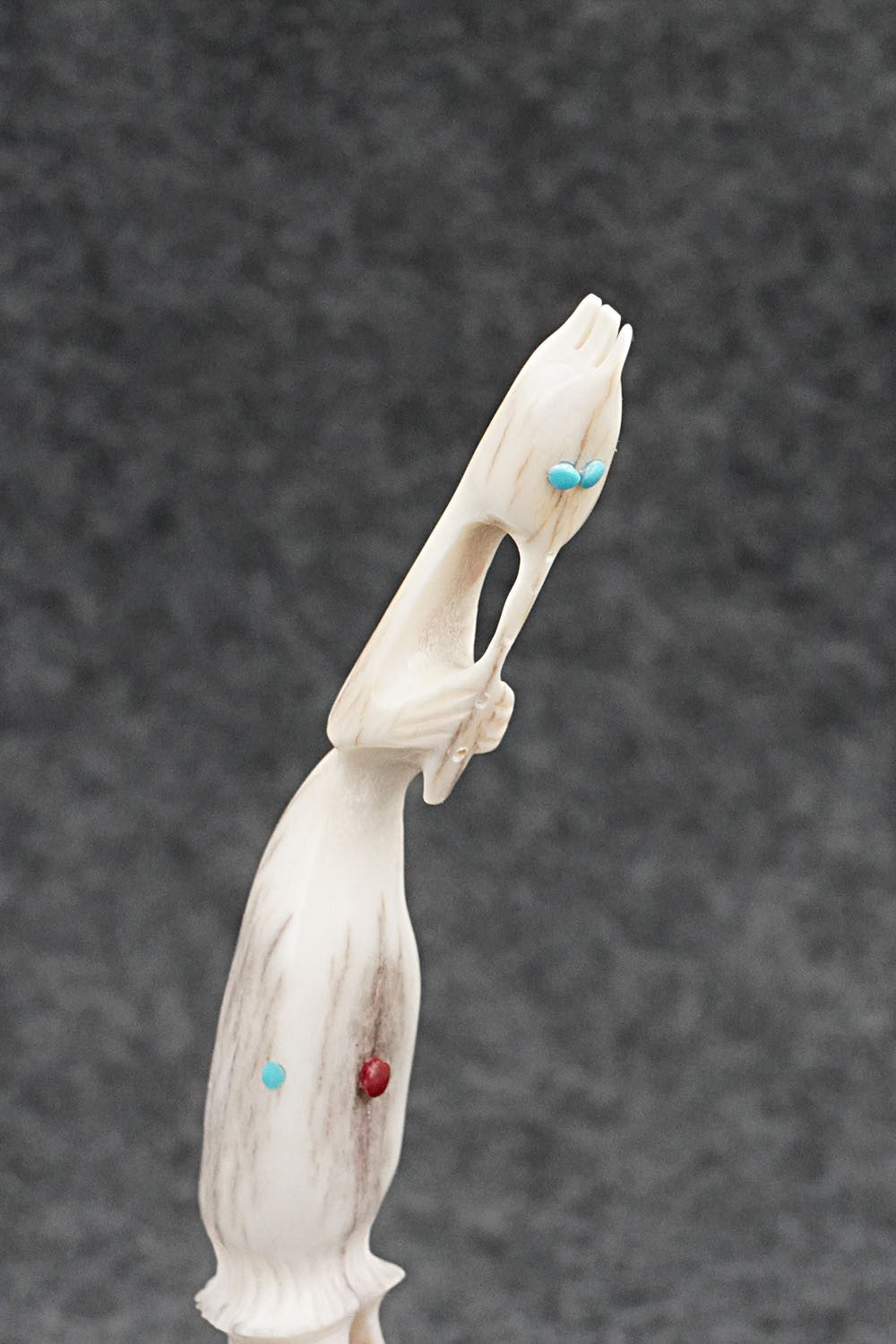 Flute Player Zuni Fetish Carving - Ethan Lowsayate