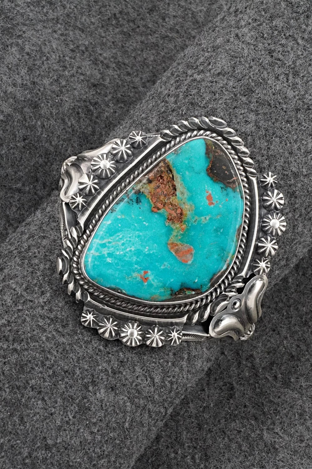 Turquoise & Sterling Silver Bracelet - Raymond Delgarito