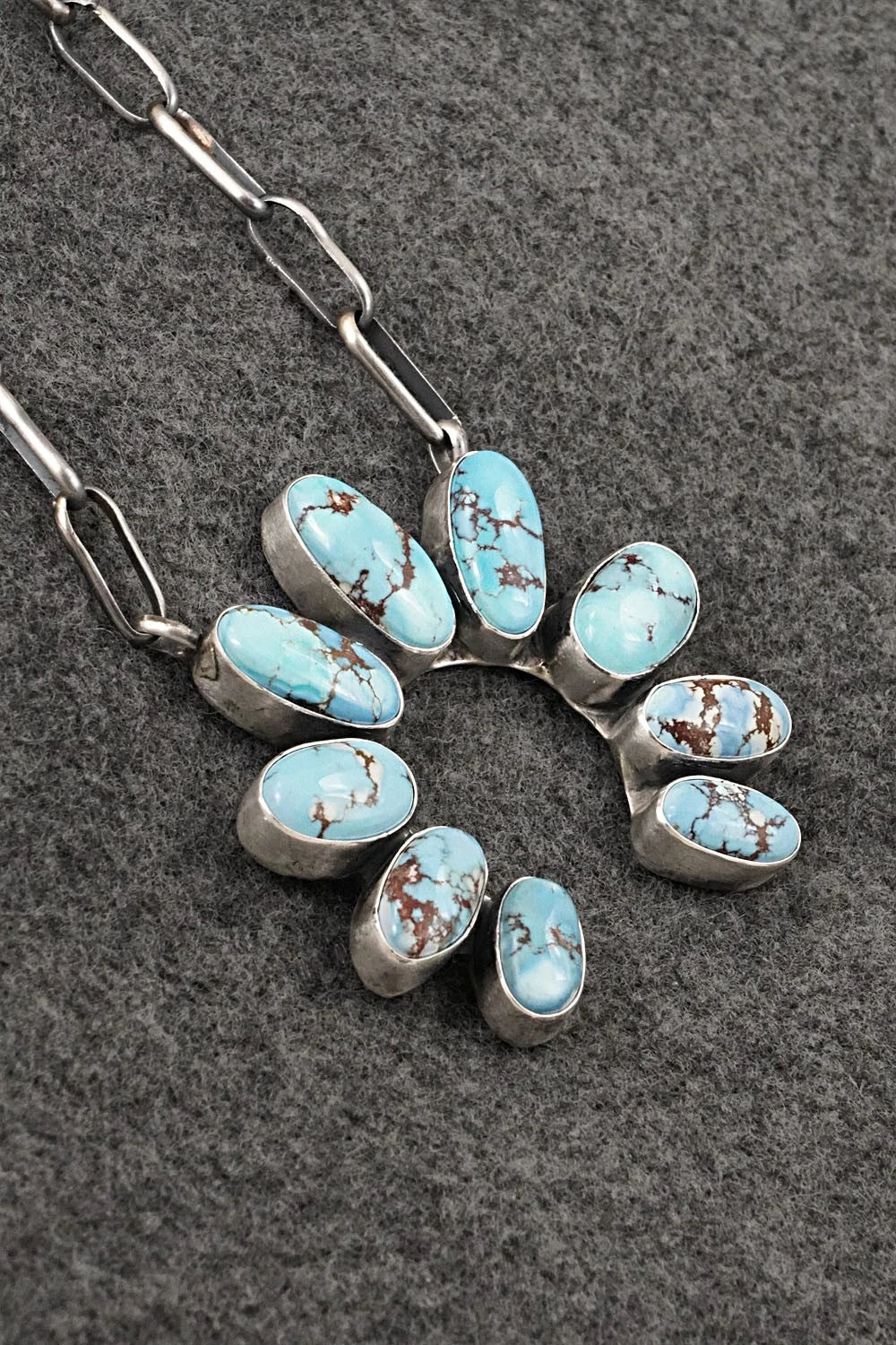 Turquoise & Sterling Silver Necklace - Darrin Livingston