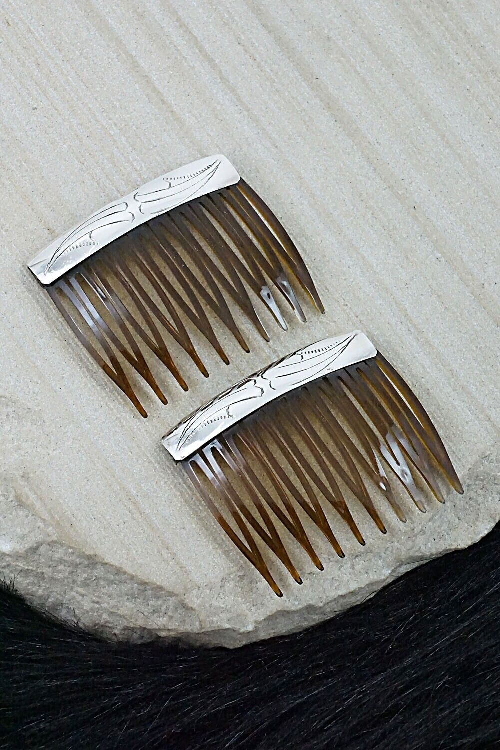 Sterling Silver Hair Combs - Randall Dalgai