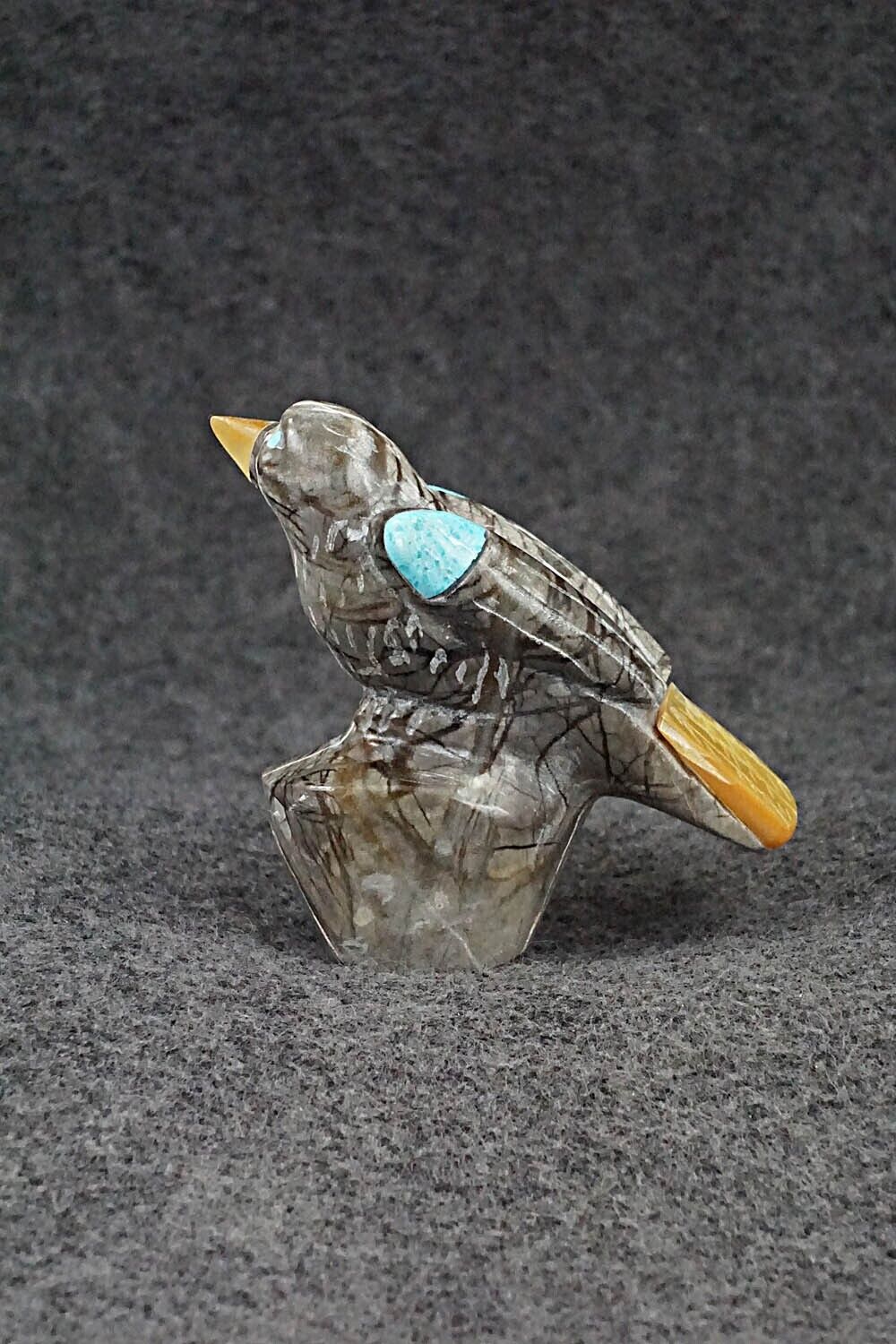 Eagle Zuni Fetish Carving - Freddie Leekya