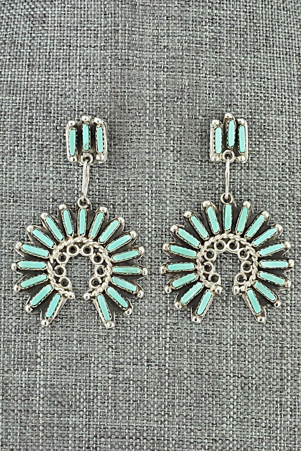 Turquoise & Sterling Silver Earrings - Geraldine Faber