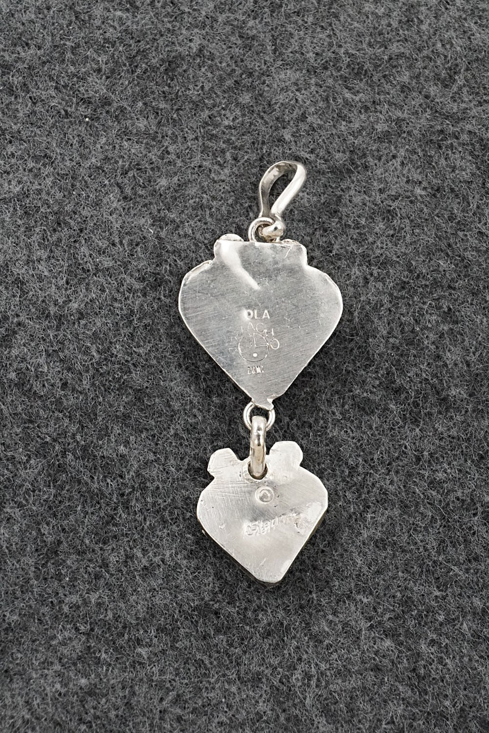Multi-Stone & Sterling Silver Inlay Pendant - Ola Eriacho