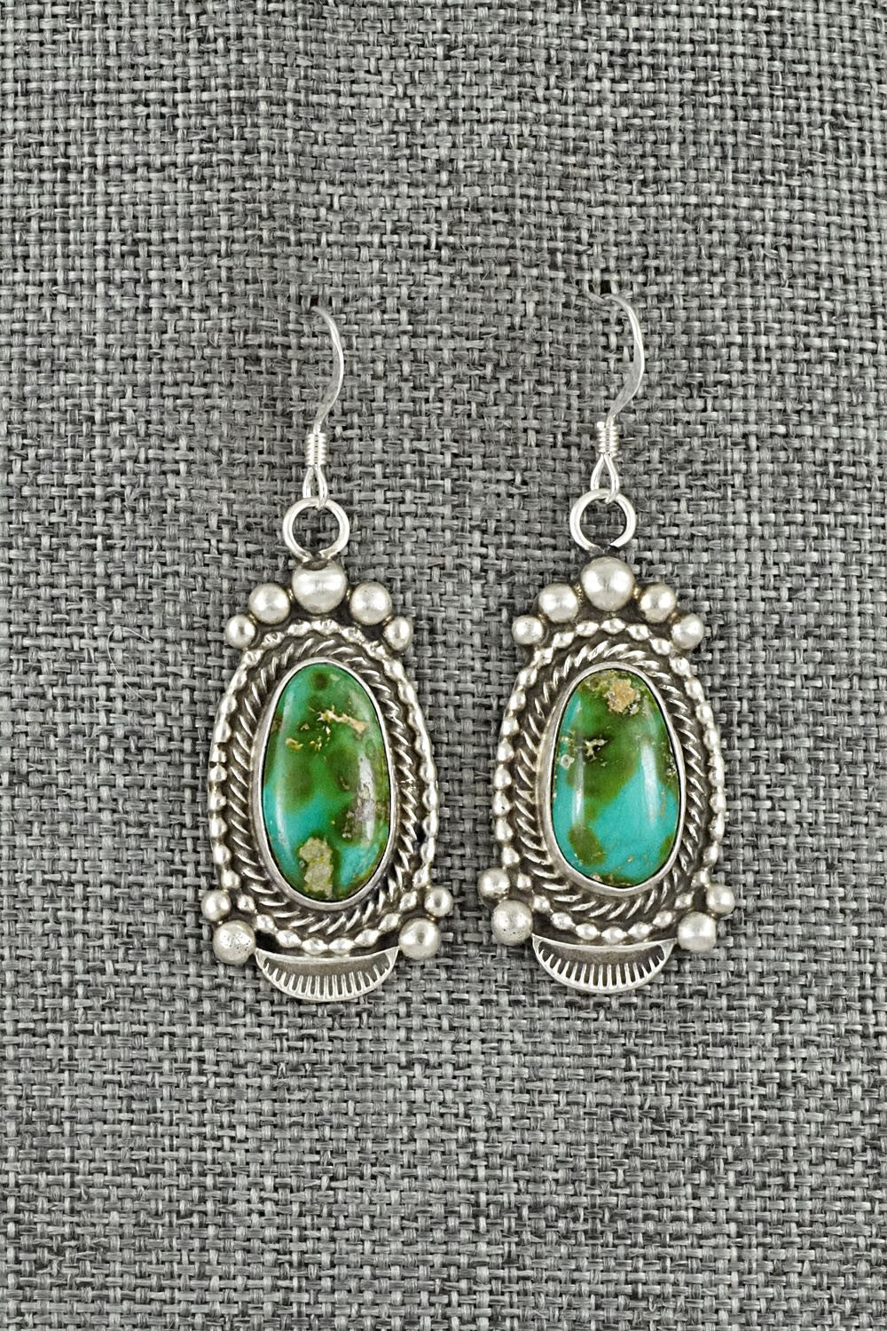 Turquoise & Sterling Silver Squash Blossom Set - Tom Lewis
