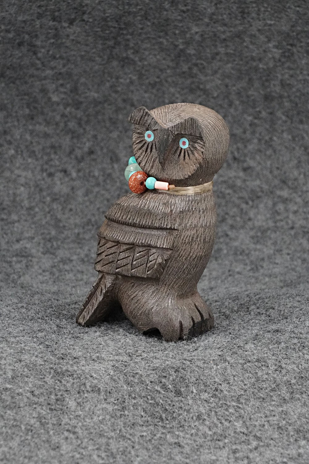Owl Zuni Fetish Carving - Douglas Martza