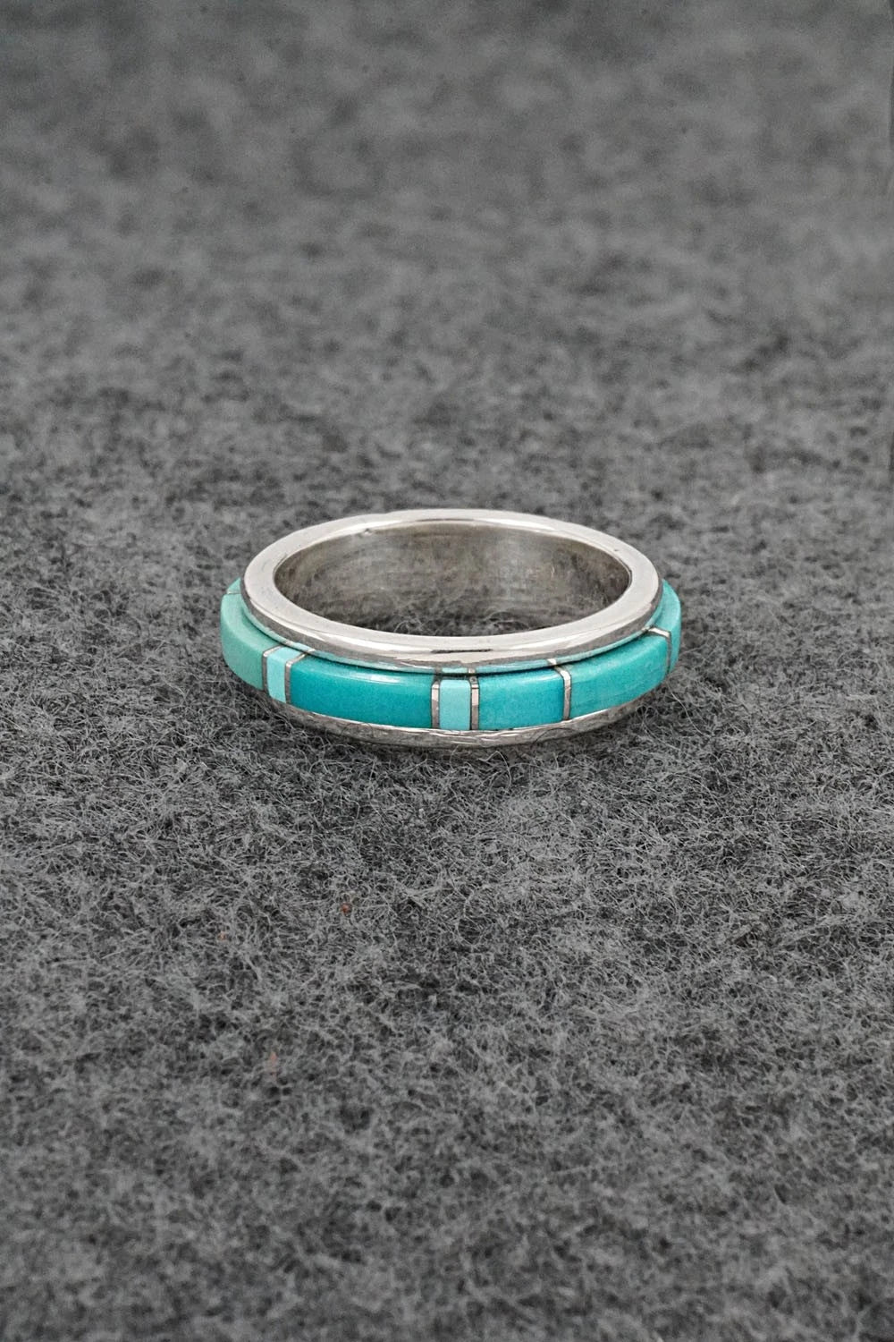 Turquoise & Sterling Silver Ring - Harold Tsosie - Size 6