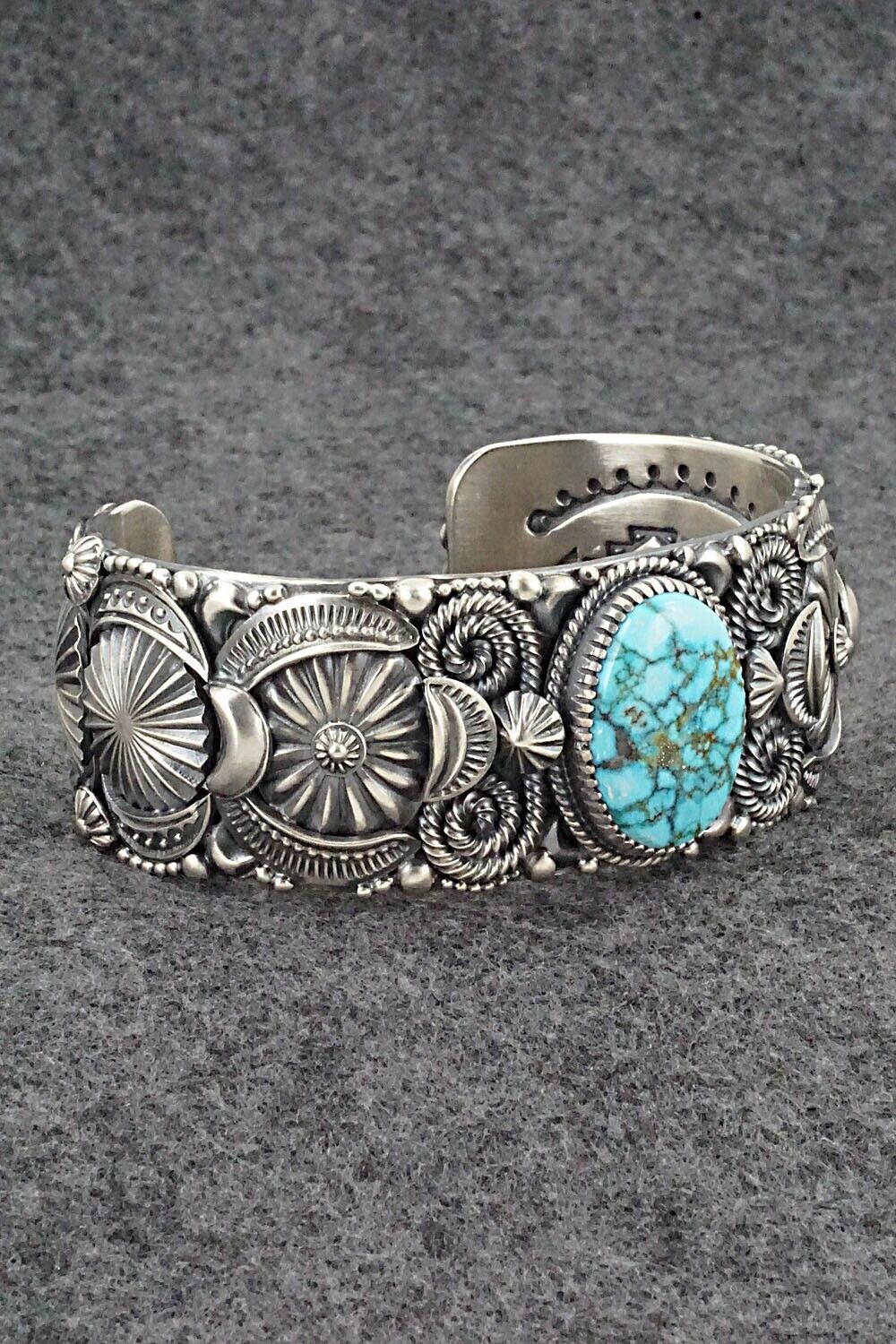 Turquoise & Sterling Silver Bracelet - Delbert Gordon