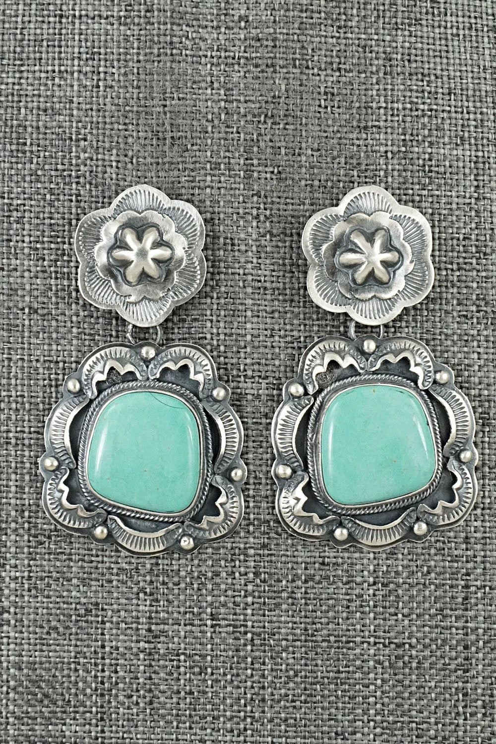 Turquoise & Sterling Silver Earrings - Randy Boyd