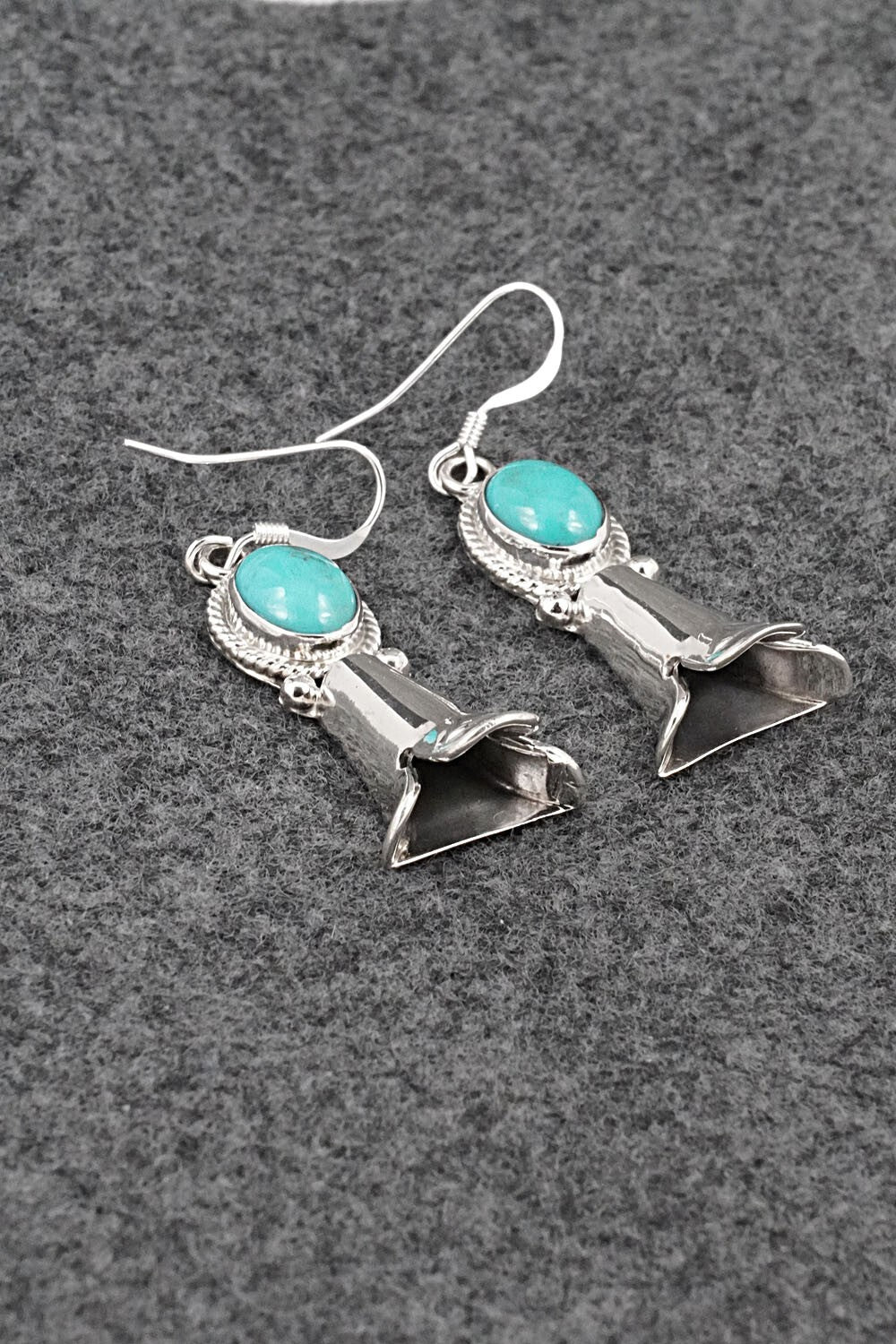 Turquoise & Sterling Silver Earrings - Sharon McCarthy
