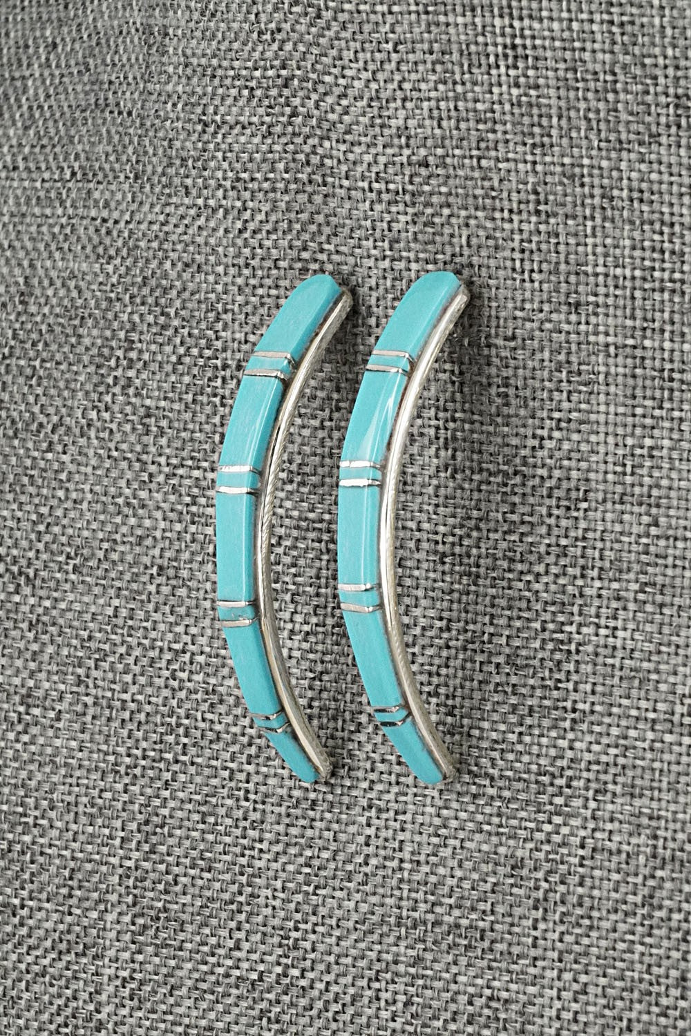 Turquoise & Sterling Silver Earrings - Terrance Panteah