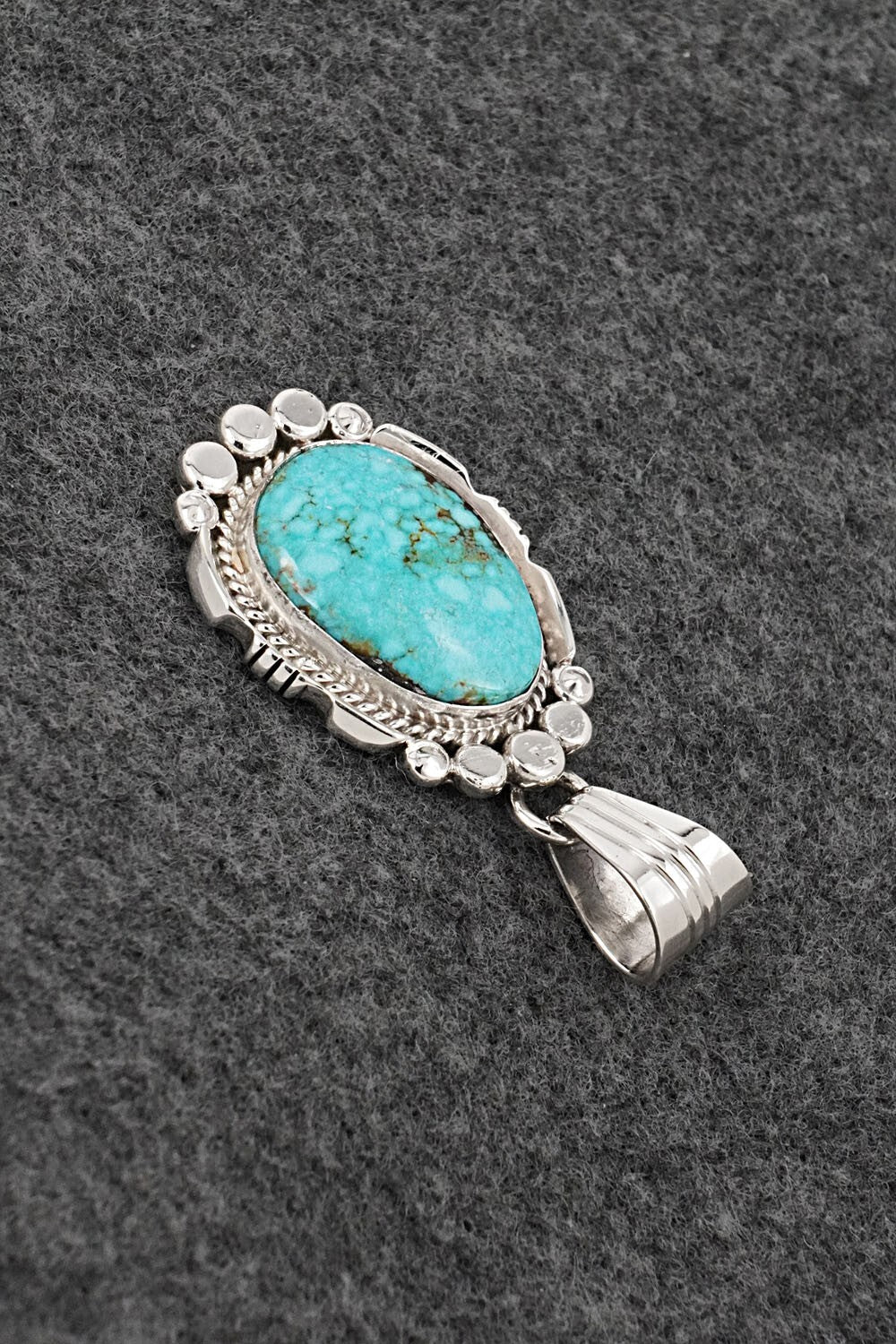 Turquoise & Sterling Silver Pendant - Daniel Benally