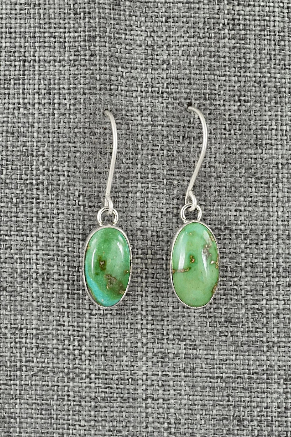 Turquoise & Sterling Silver Earrings - Eugene Gruber