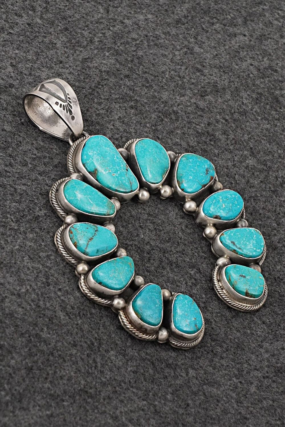 Turquoise & Sterling Silver Pendant - Kathleen Livingston