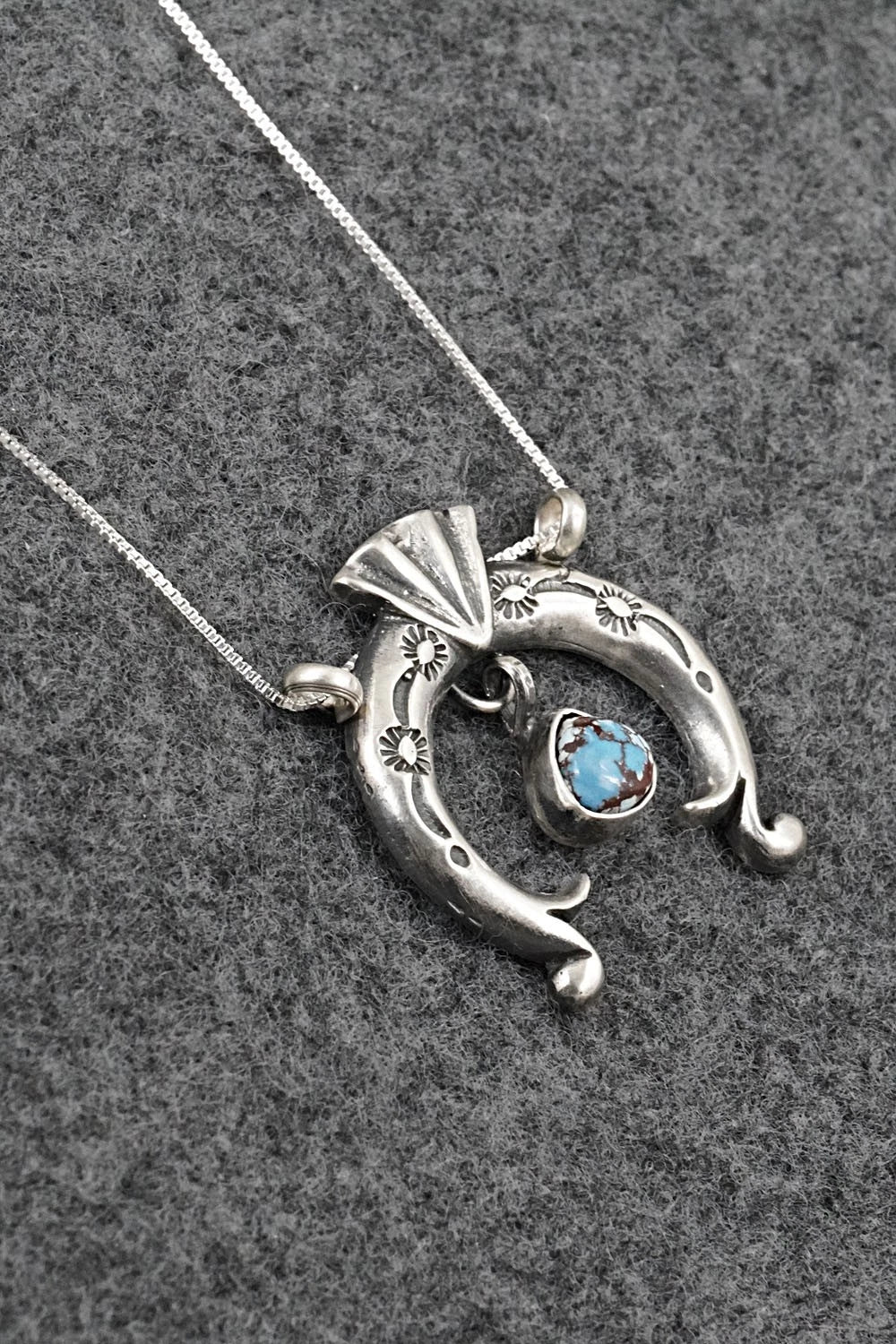 Turquoise & Sterling Silver Necklace - Gary Shorty
