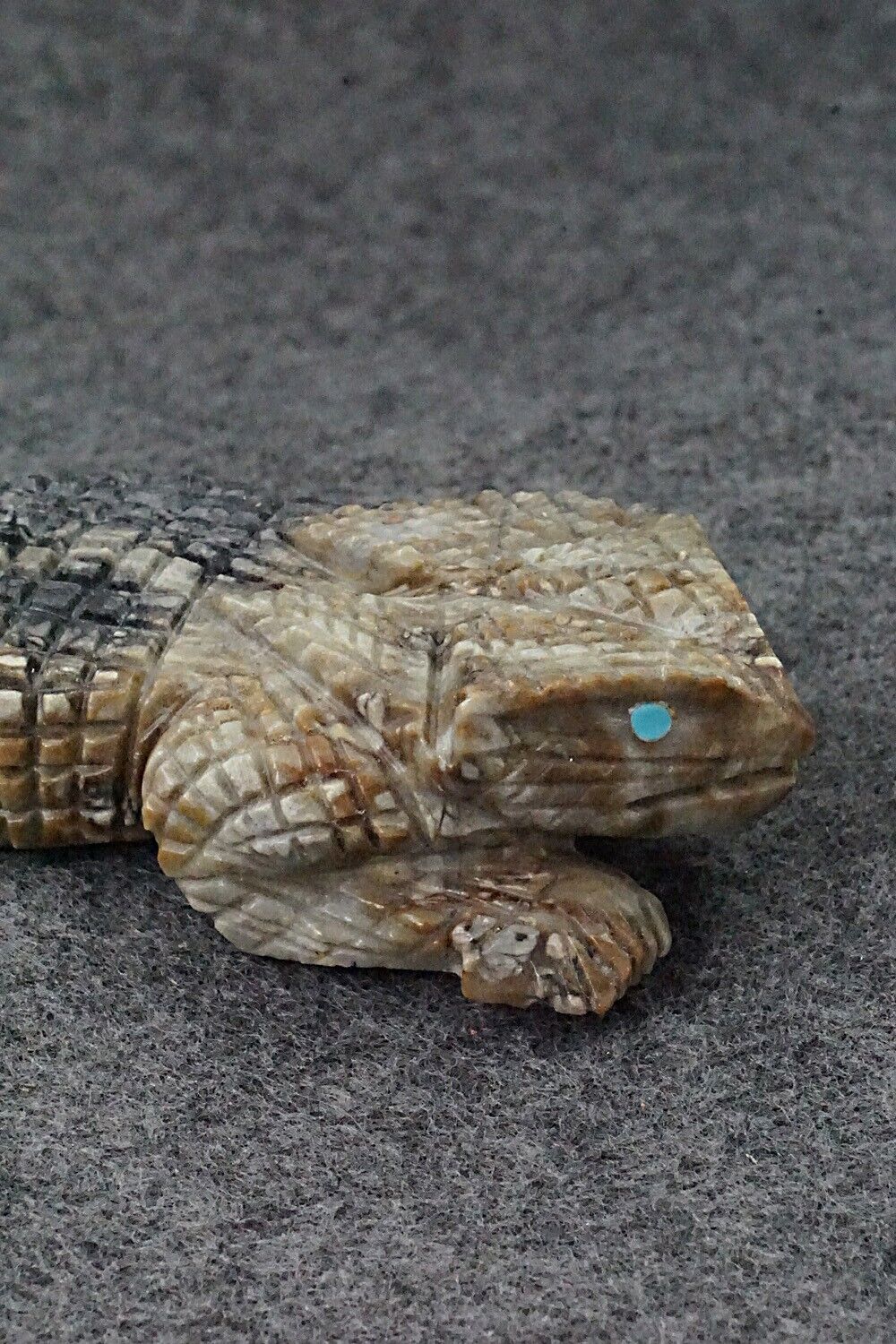 Horned Toad Zuni Fetish Carving - Tony Mackel