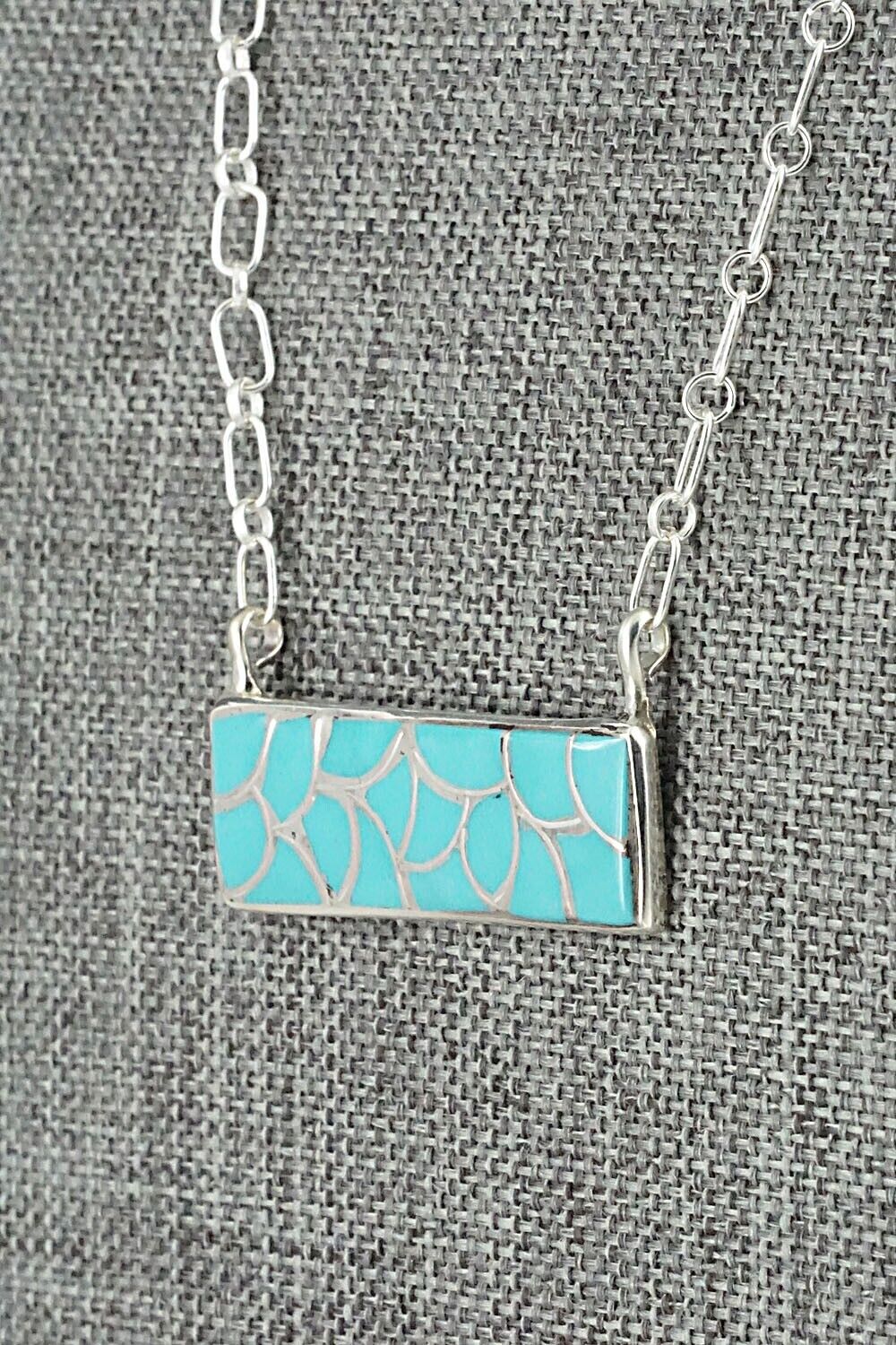 Turquoise & Sterling Silver Necklace - Orena Leekya