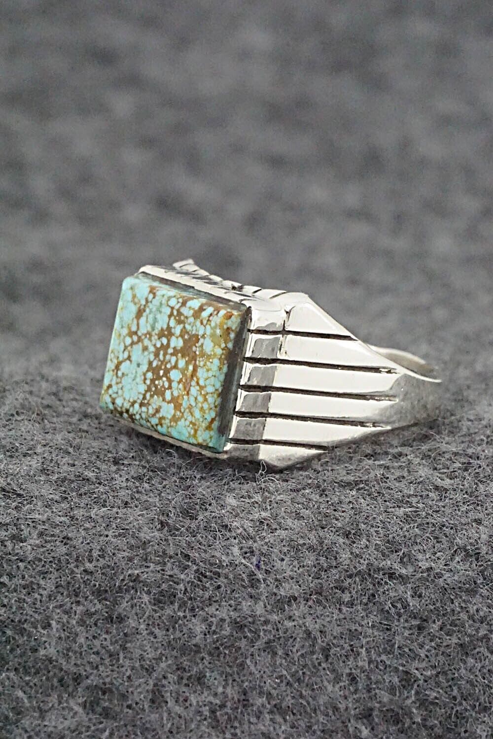 Turquoise & Sterling Silver Ring - Trevor Jack - Size 10.5