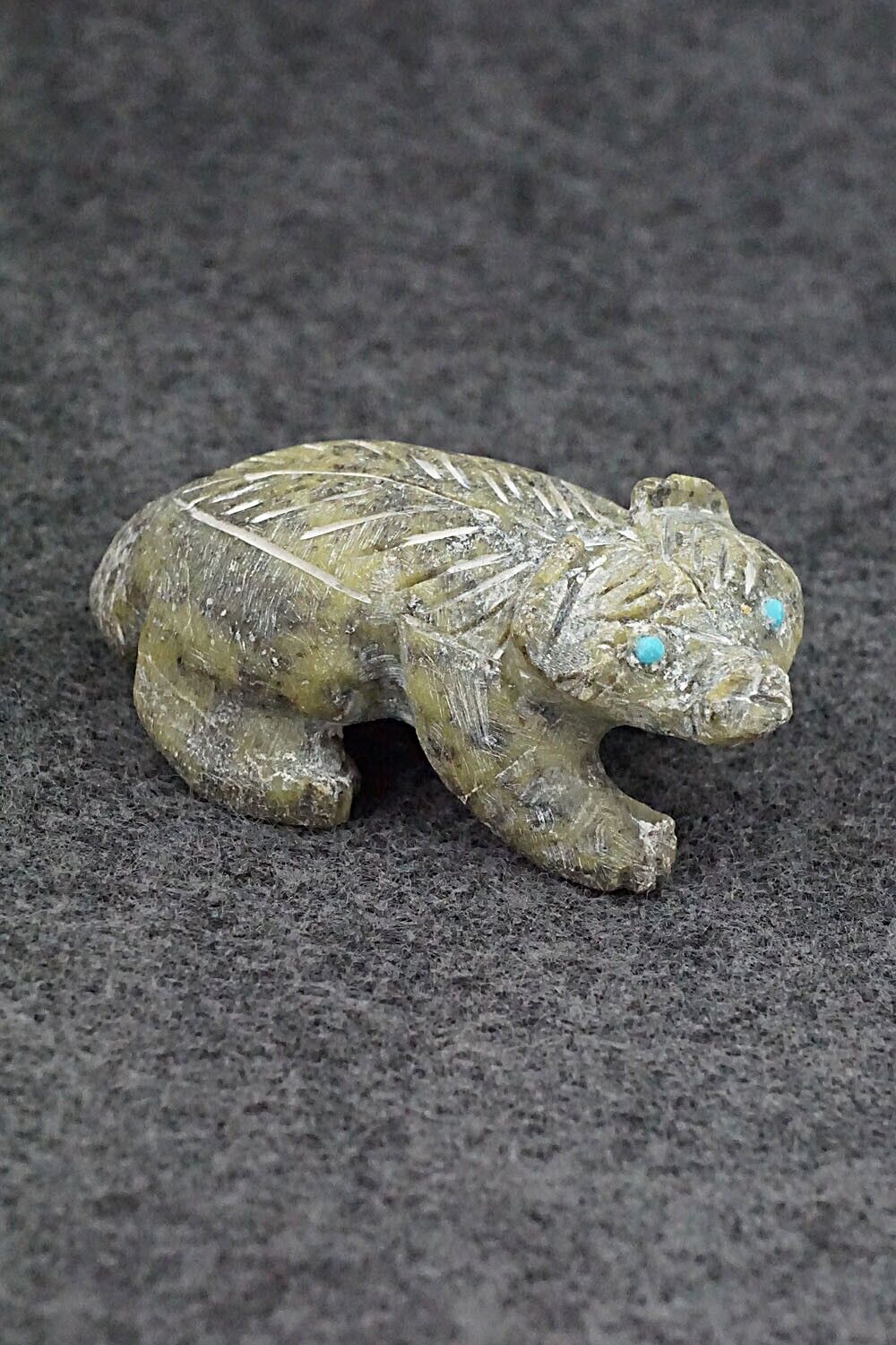 Badger Zuni Fetish Carving - Cody Cheama