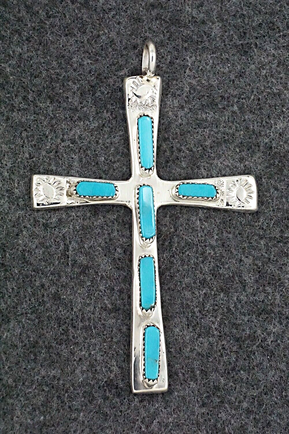 Turquoise & Sterling Silver Pendant - Verona Quam