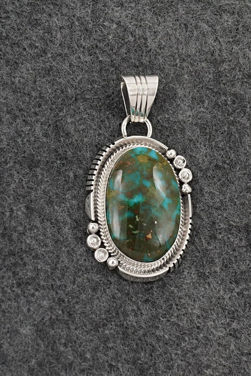 Turquoise & Sterling Silver Pendant - Daniel Benally