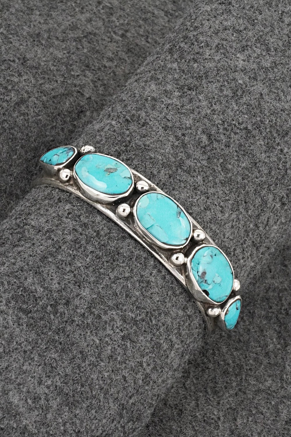 Turquoise & Sterling Silver Bracelet - Mike Platero