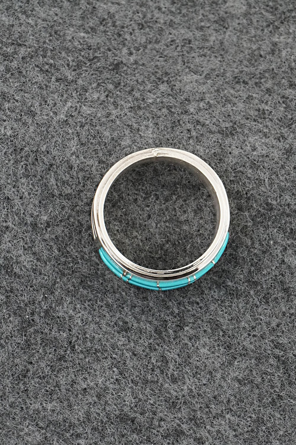 Turquoise & Sterling Silver Ring - Wilbert Muskett Jr. - Size 8