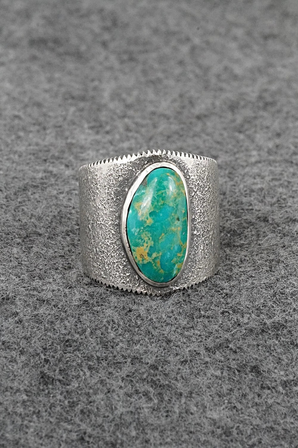 Turquoise & Sterling Silver Ring - Cody Noble - Size 11.75