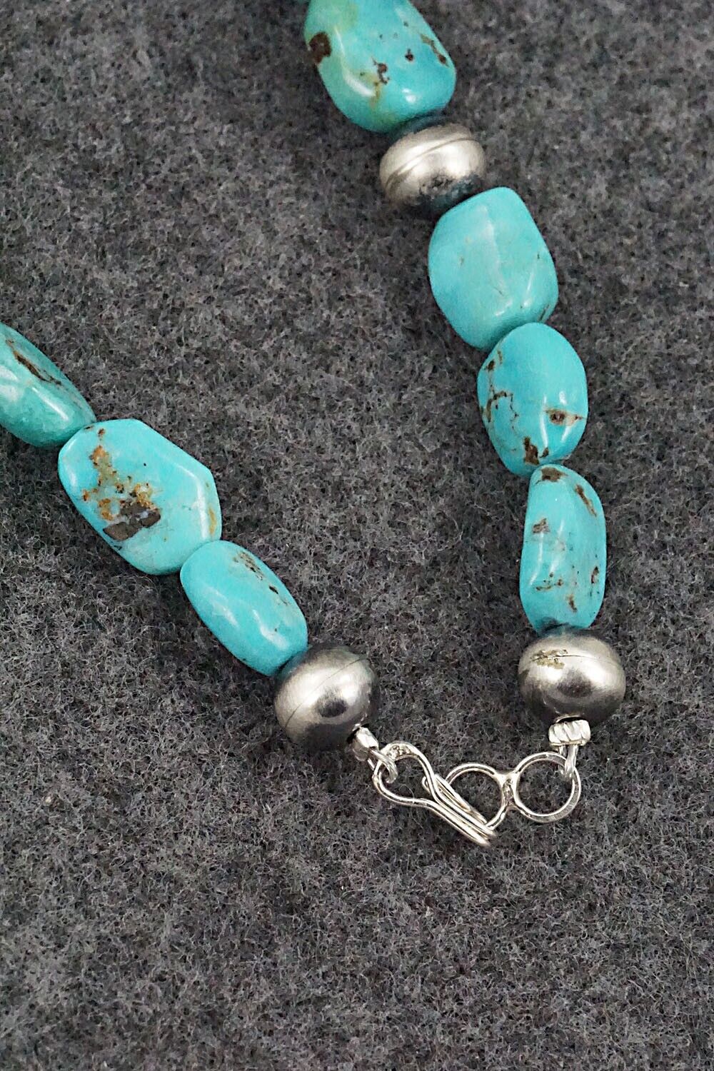 Turquoise & Sterling Silver Necklace - Doreen Jake