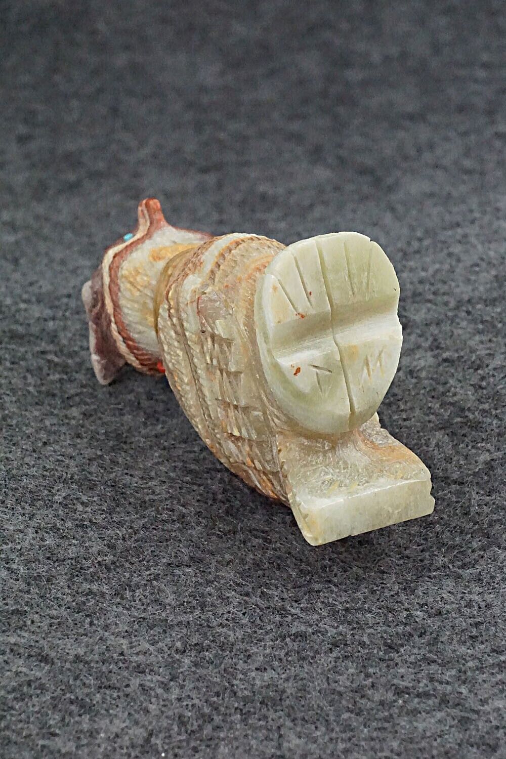 Horned Owl Zuni Fetish Carving - Douglas Martza